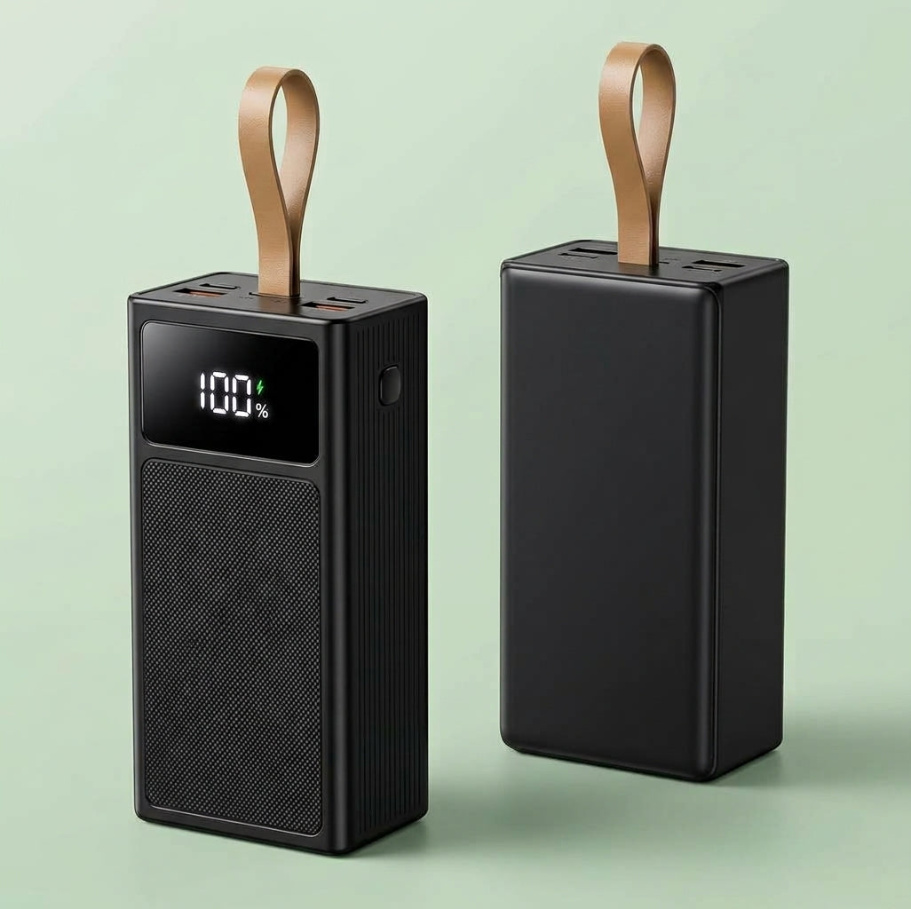Batterie externe grande capacité avec ports USB et USB-C et écran LED
