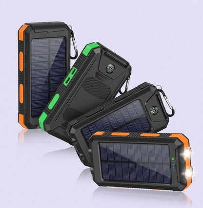Batterie Externe Solaire 20000mAh – Lampes LED et Boussole pour Camping