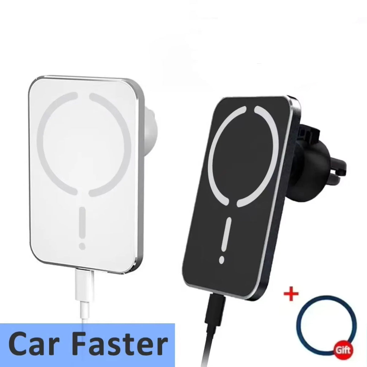 15W Car Magnetic Wireless Charger Air Vent Phone Holder Stand For Magsafe iPhone 16 15 14 13 12 Pro Max XS 11 Fast Charging Pad