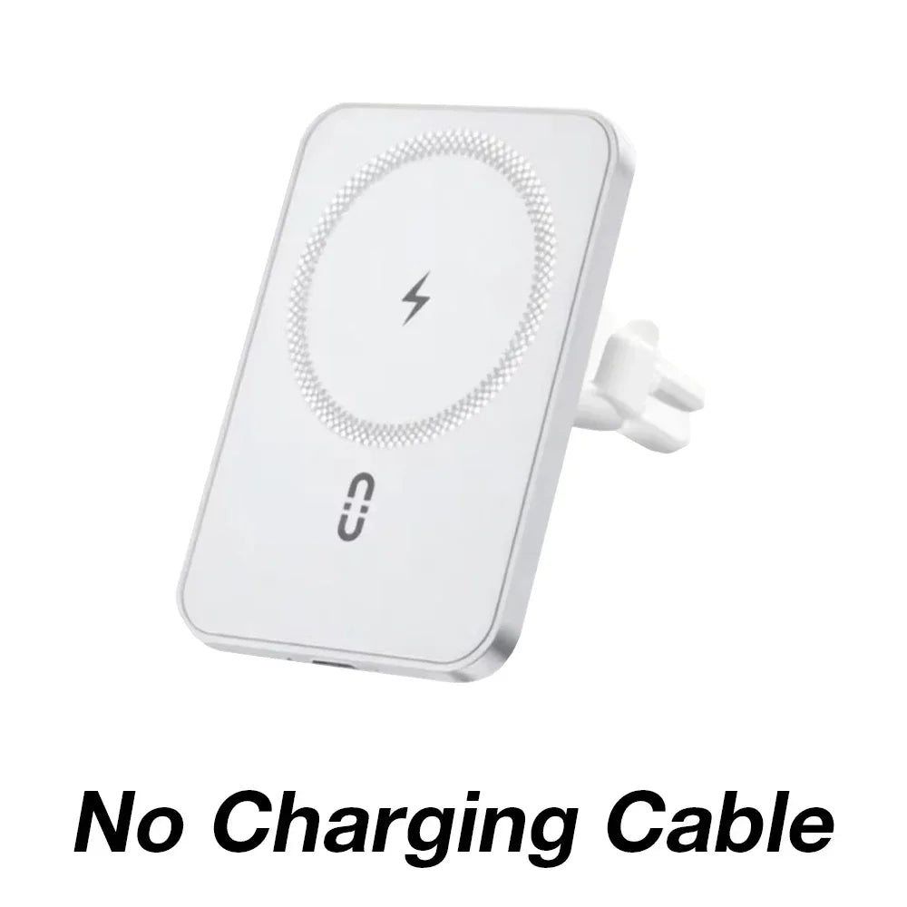 15W Car Magnetic Wireless Charger Air Vent Phone Holder Stand For Magsafe iPhone 16 15 14 13 12 Pro Max XS 11 Fast Charging Pad