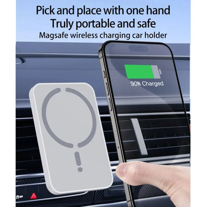 15W Car Magnetic Wireless Charger Air Vent Phone Holder Stand For Magsafe iPhone 16 15 14 13 12 Pro Max XS 11 Fast Charging Pad